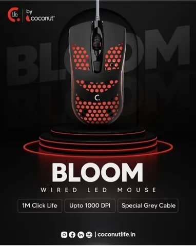 Coconut M110 Bloom Wired LED Mouse – image 3