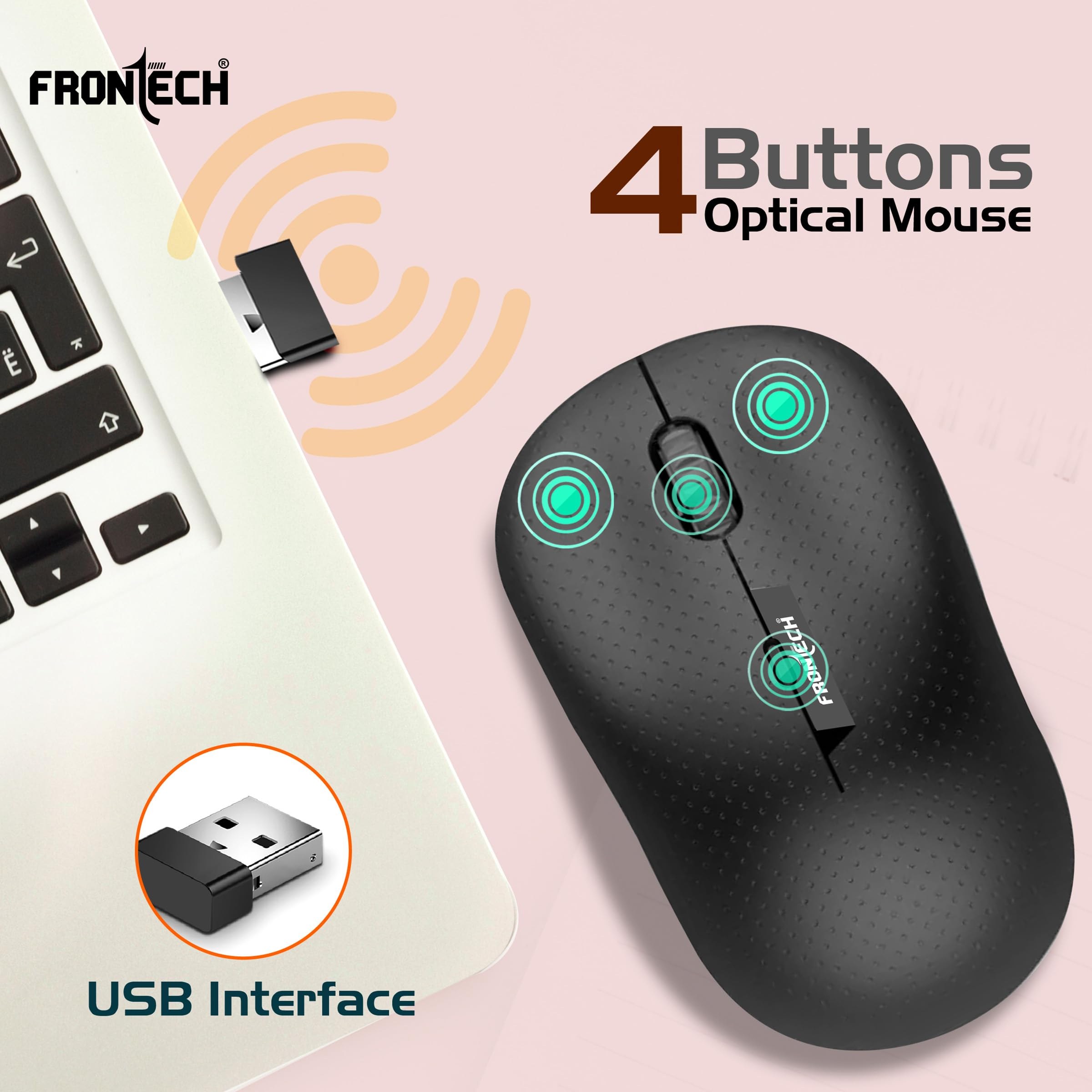 Frontech MS-0041 Wireless Mouse – image 2