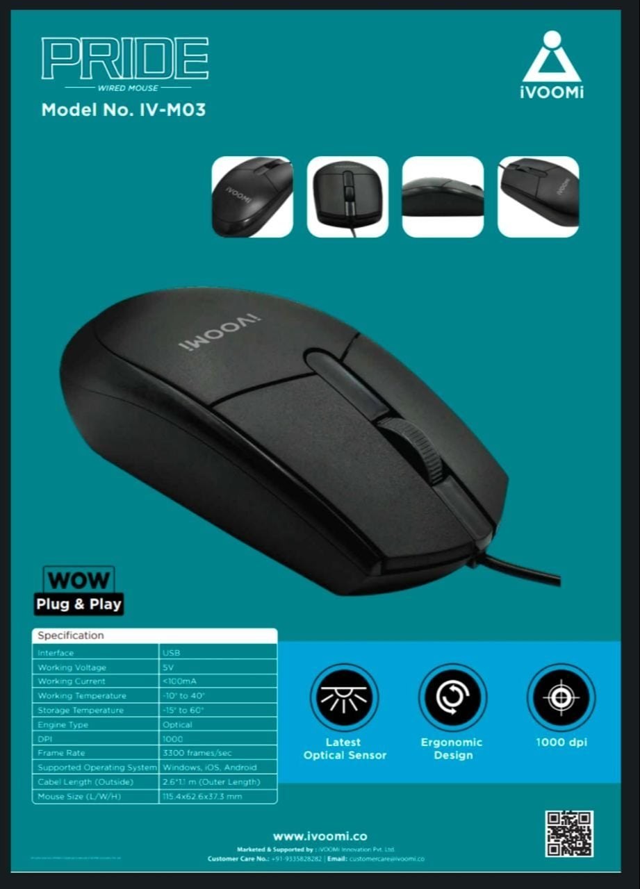 iVoomi Pride IV-WM03 Wired Mouse – image 2