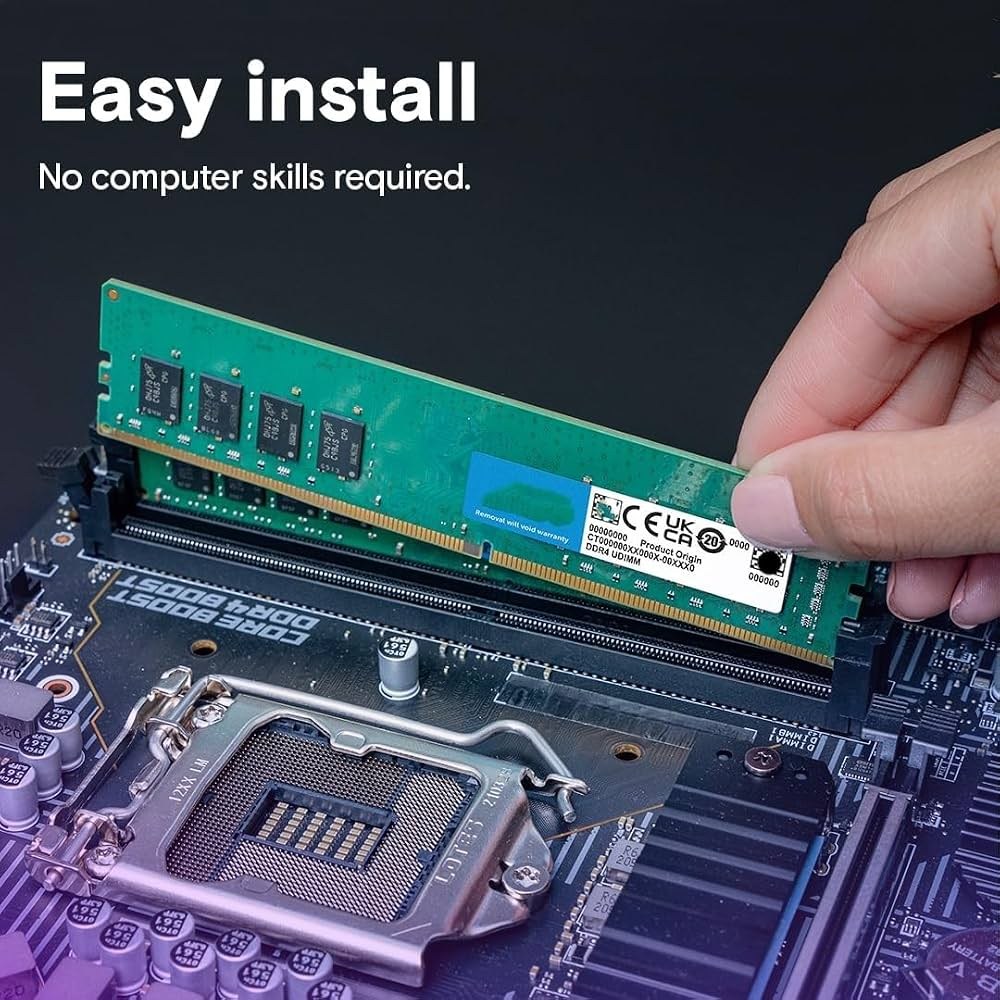 Nextron 8GB DDR4 3200MHz RAM with Heatsink – image 2