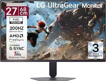 LG LG UltraGear 27G523B 27 inch 200Hz IPS Gaming Monitor
