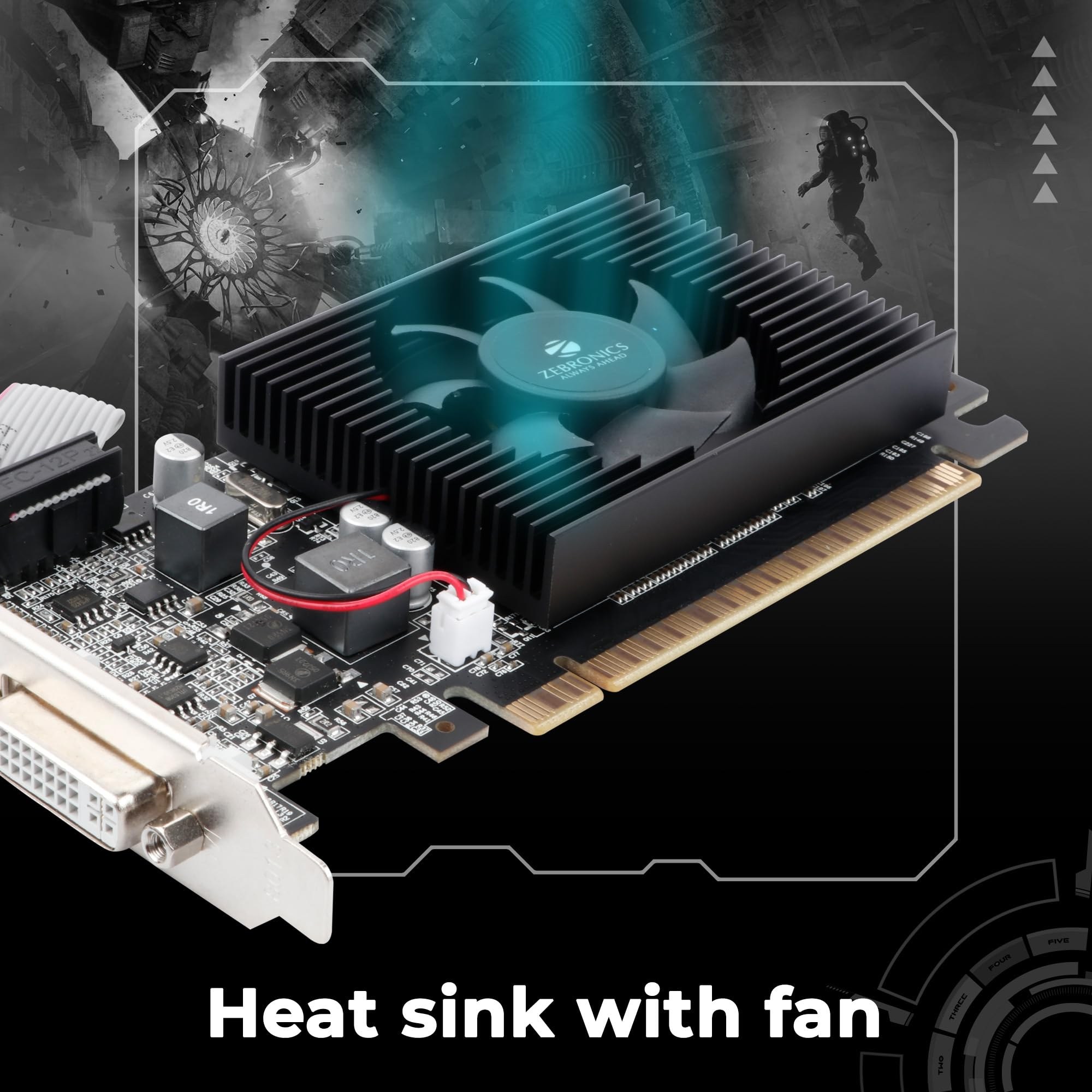 Zebronics GeForce GT 610 2GB DDR3 Graphics Card – image 3