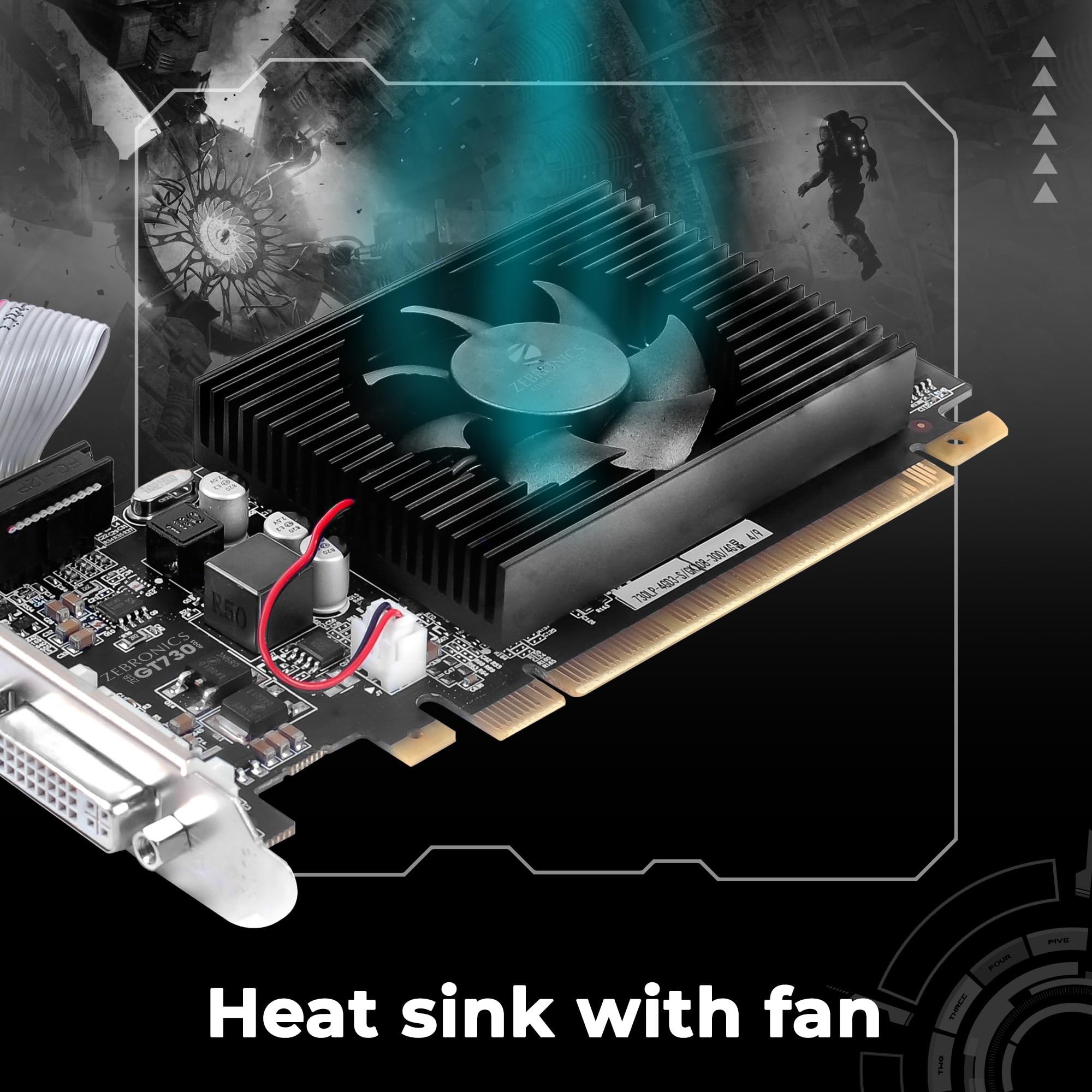 Zebronics GeForce GT 730 4GB DDR3 Graphics Card – image 3