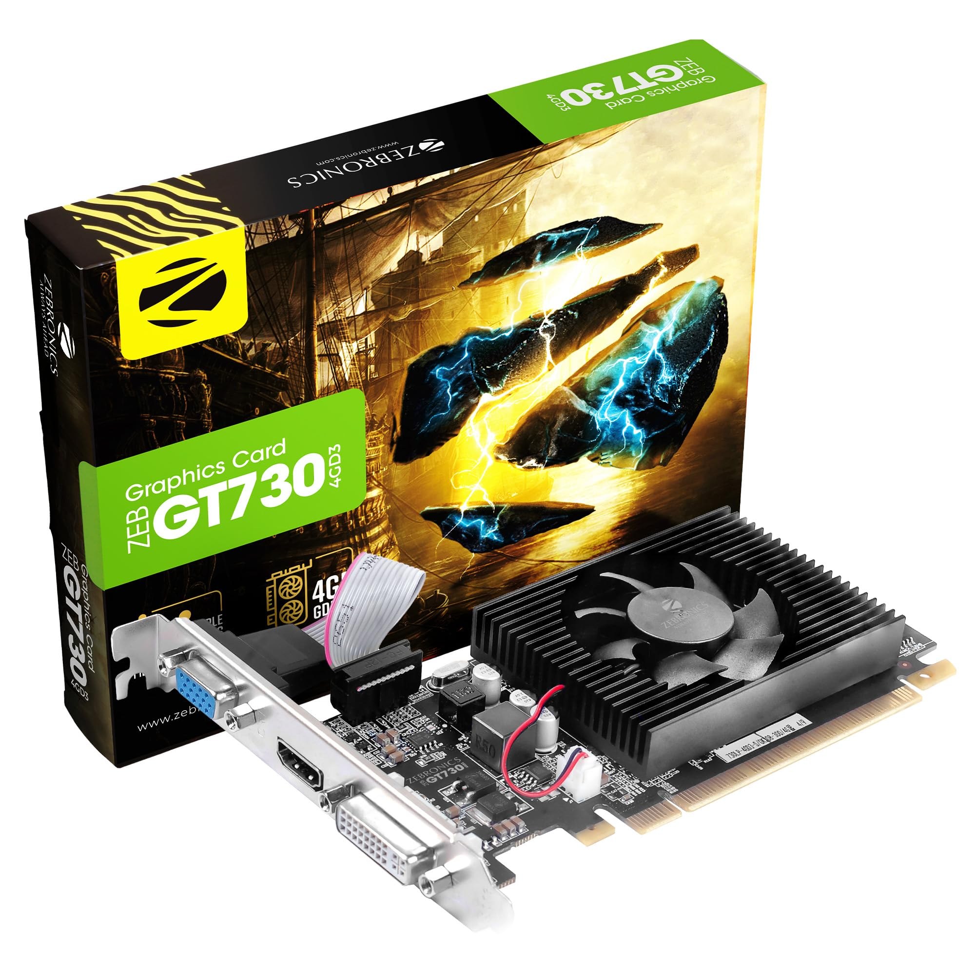Zebronics GeForce GT 730 4GB DDR3 Graphics Card