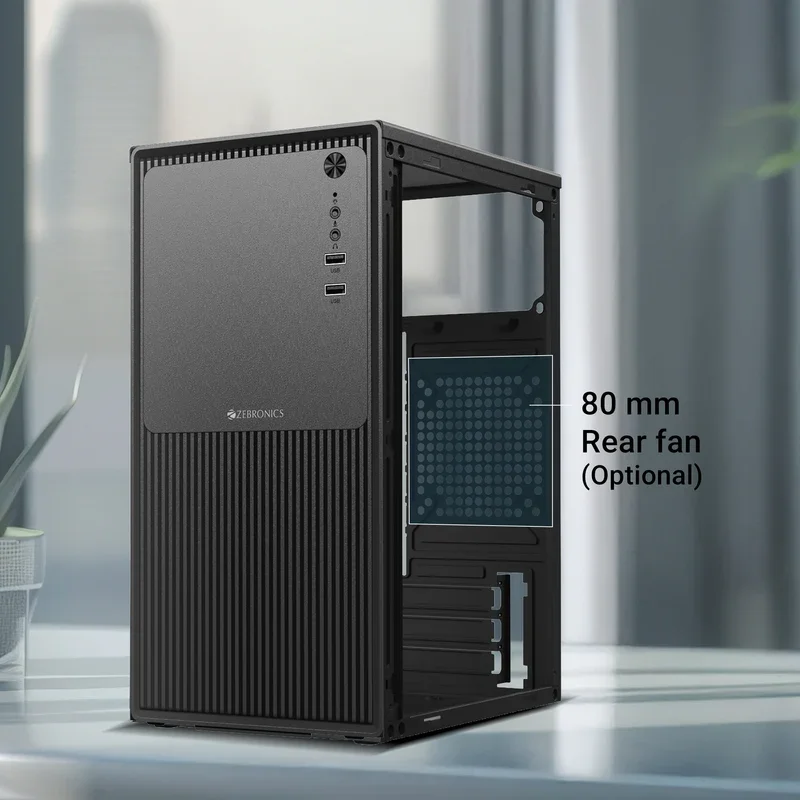 Zebronics Zebronics Zeb-Aeris 19 Mini Tower Cabinet with SMPS